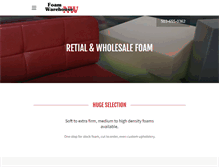 Tablet Screenshot of foamwarehousenw.com